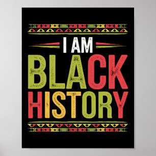 Zwarte Geschiedenis Maand Afrikaanse wortels Afro- Poster