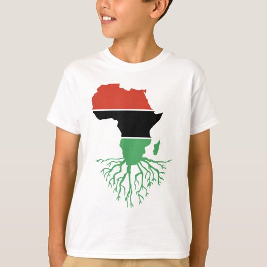 Zwarte geschiedenis Maand Afrikaanse wortels Empow T-shirt (Voorkant)