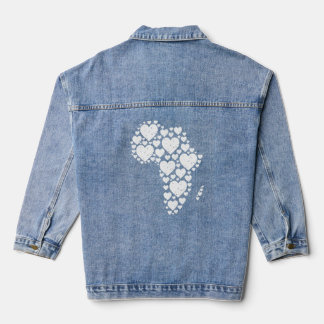 Zwarte geschiedenis maand Afrikaanse wortels zwart Denim Jacket