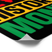 Zwarte-Geschiedenis, maand Afrikaanse Zwarte Pride Poster (Hoek)