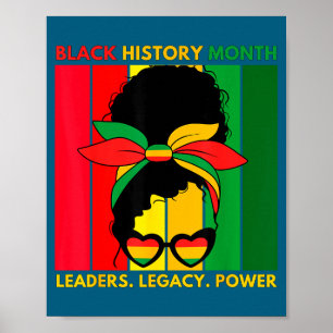 Zwarte geschiedenis maand Afro-Amerikaans Poster