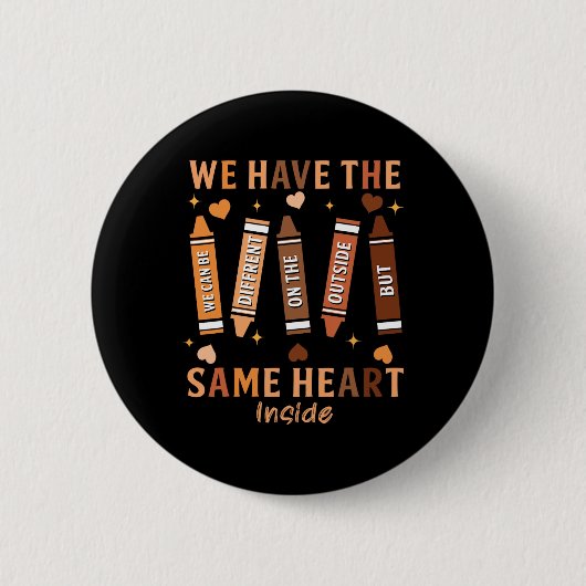 Zwarte Geschiedenis Maand Afro-Amerikaans Zelfde H Ronde Button 5,7 Cm (Voorkant)