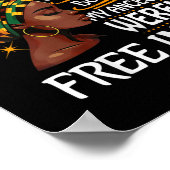 Zwarte Geschiedenis Maand Afro-Amerikaanse Junetee Poster (Hoek)