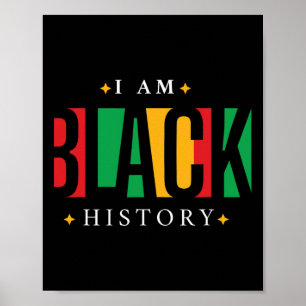 Zwarte Geschiedenis Maand Afro-Amerikaanse Trots M Poster