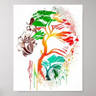 Zwarte Geschiedenis Maand Afro-Amerikaanse Vooroud Poster