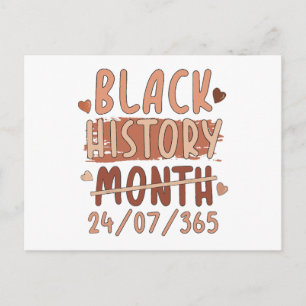 Zwarte Geschiedenis Maand Afro Melanine Zwarte Vro Briefkaart