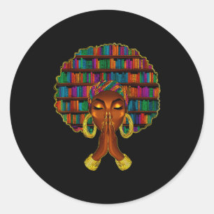 Zwarte Geschiedenis Maand Afro Vrouwen Boek Liefhe Ronde Sticker