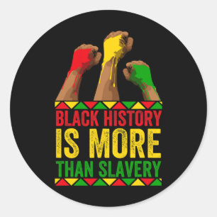 Zwarte Geschiedenis Maand Afro Zwarte Geschiedenis Ronde Sticker