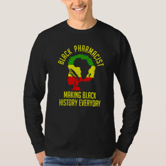 Zwarte Geschiedenis Maand Apotheker Vlag Afro-Amer T-shirt