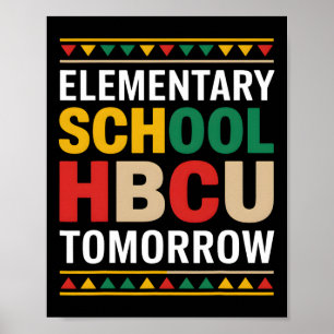 Zwarte Geschiedenis Maand Basisschool Hbcu Morgen Poster