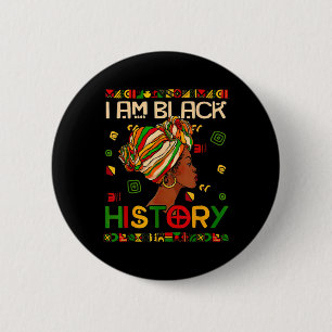 Zwarte Geschiedenis Maand Ben Zwarte Geschiedenis  Ronde Button 5,7 Cm