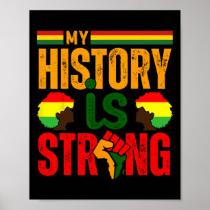 Zwarte Geschiedenis Maand Bhm Mijn Geschiedenis Is Poster
