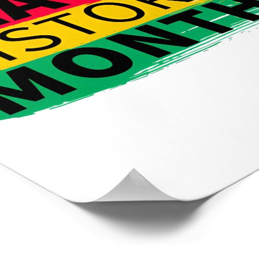 Zwarte geschiedenis maand Bhm Poster (Hoek)