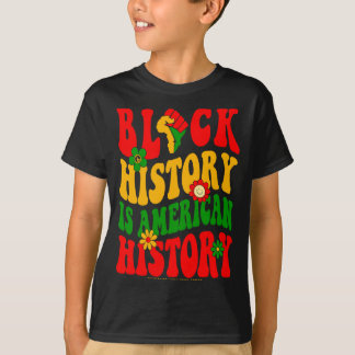 Zwarte Geschiedenis Maand Blm Melanine Trots Afrik T-shirt