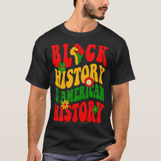 Zwarte Geschiedenis Maand Blm Melanine Trots Afrik T-shirt