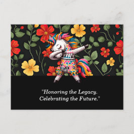 Zwarte Geschiedenis Maand Briefkaart met Levendige