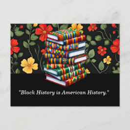 Zwarte Geschiedenis Maand Briefkaart met Levendige