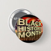 Zwarte Geschiedenis Maand Button (Voorkant /achterkant)