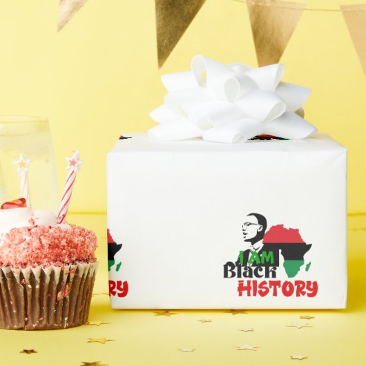 ZWARTE GESCHIEDENIS MAAND CADEAUPAPIER (Verjaardagsfeest)