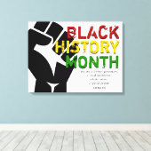 ZWARTE GESCHIEDENIS MAAND Christelijke Bijbelscrip Canvas Afdruk (Insitu (Houten vloer))