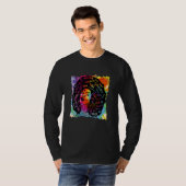 Zwarte geschiedenis maand Cute Melanin Queen Afric T-shirt (Voorkant volledig)