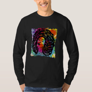 Zwarte geschiedenis maand Cute Melanin Queen Afric T-shirt