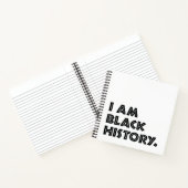 Zwarte geschiedenis Maand Design Afbeelding Afbeel Notitieboek (Binnen)