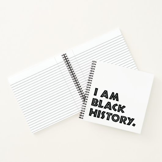 Zwarte geschiedenis Maand Design Afbeelding Afbeel Notitieboek (Binnen)