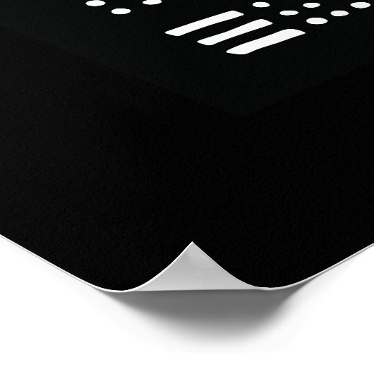 Zwarte geschiedenis Maand Design Afbeelding Afbeel Poster (Hoek)