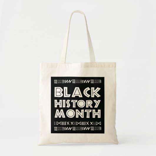 Zwarte geschiedenis Maand Design Afbeelding Afbeel Tote Bag (Voorkant)