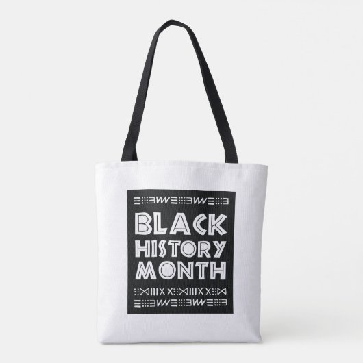 Zwarte geschiedenis Maand Design Afbeelding Afbeel Tote Bag (Achterkant)