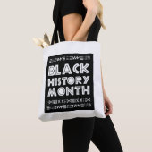 Zwarte geschiedenis Maand Design Afbeelding Afbeel Tote Bag (Dichtbij)