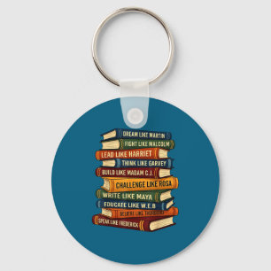 Zwarte geschiedenis maand droom als martin boeken sleutelhanger