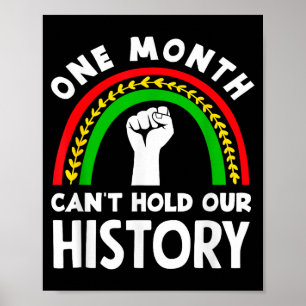 Zwarte Geschiedenis Maand Één Maand Kan Geschieden Poster