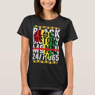 Zwarte Geschiedenis Maand Één Maand Kan Onze Gesch T-shirt