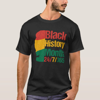 Zwarte geschiedenis maand een maand verkanting hou t-shirt