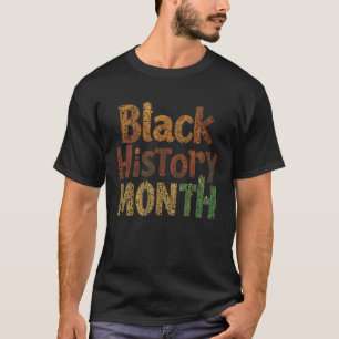Zwarte geschiedenis Maand-eenheid in kleur T-shirt