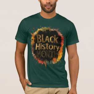 Zwarte geschiedenis Maand-eenheid in kleur T-shirt
