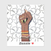 Zwarte geschiedenis maand eerbetoon: Afrikaanse di Sticker (Vel)