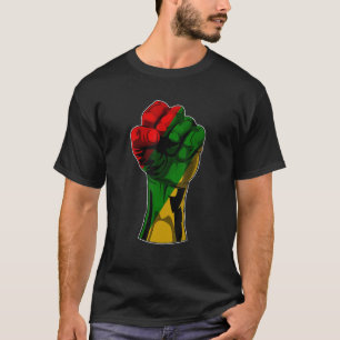 Zwarte geschiedenis Maand eerste zwarte kracht Afr T-shirt