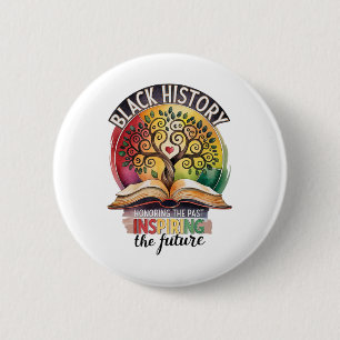 Zwarte Geschiedenis Maand Eert de Vergangenheid Bh Ronde Button 5,7 Cm