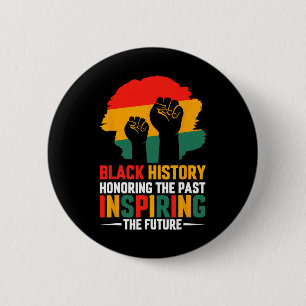 Zwarte Geschiedenis Maand Eert Vergangenheid Inspi Ronde Button 5,7 Cm