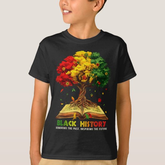 Zwarte Geschiedenis Maand Eert Verleden Inspireert T-shirt (Voorkant)