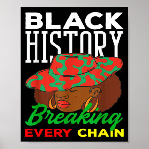 Zwarte Geschiedenis Maand Elke Keten Vrouwen Doorb Poster