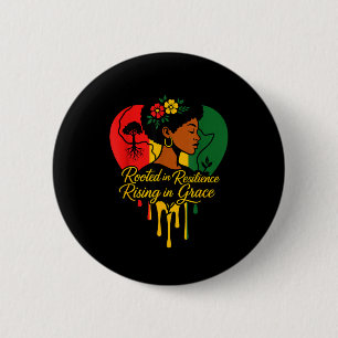 Zwarte geschiedenis maand erfgoed Afro-Amerikaans Ronde Button 5,7 Cm