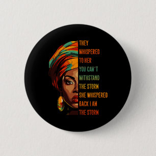 Zwarte Geschiedenis Maand Erfgoed Cultuur Afro-Ame Ronde Button 5,7 Cm