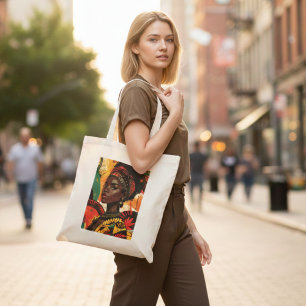 Zwarte Geschiedenis Maand Erfgoed Koningin Spirit Tote Bag