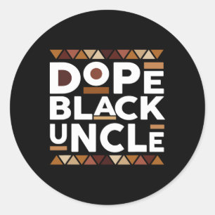 Zwarte Geschiedenis Maand Familie Matching Melanin Ronde Sticker