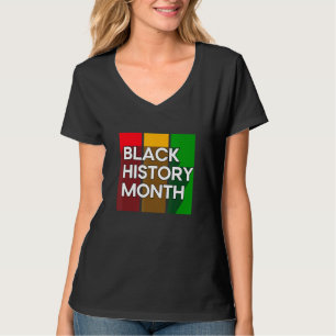 Zwarte geschiedenis maand februari leraar t-shirt