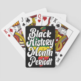 Zwarte geschiedenis maand februari Melanin Sista B Pokerkaarten